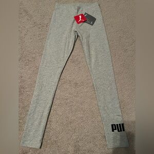 NEW WITH TAG Tight Fit Light Grey PUMA Leggings Size XS